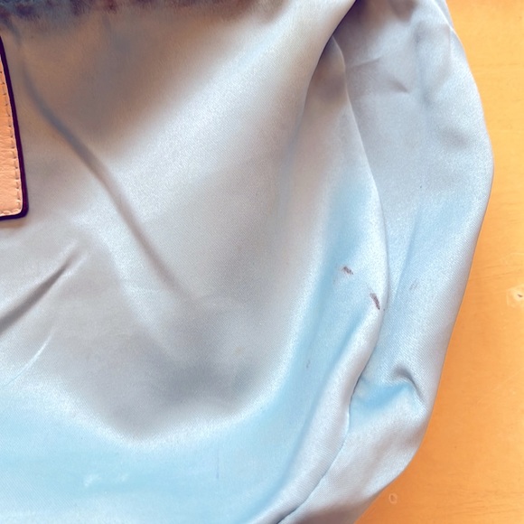 Coach Kristin Woven Leather Round Hobo Satchel - Picture 13 of 14